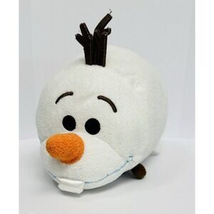 Disney Store Tsum Tsum Frozen Olaf White Snowman 12" Stuffed Beanbag Plush Toy